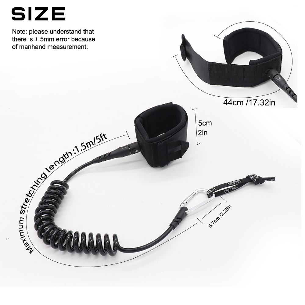 UICE 5FT 5MM Surf Leash Hand R - огляд і ціна Surfboard Leash Ankle