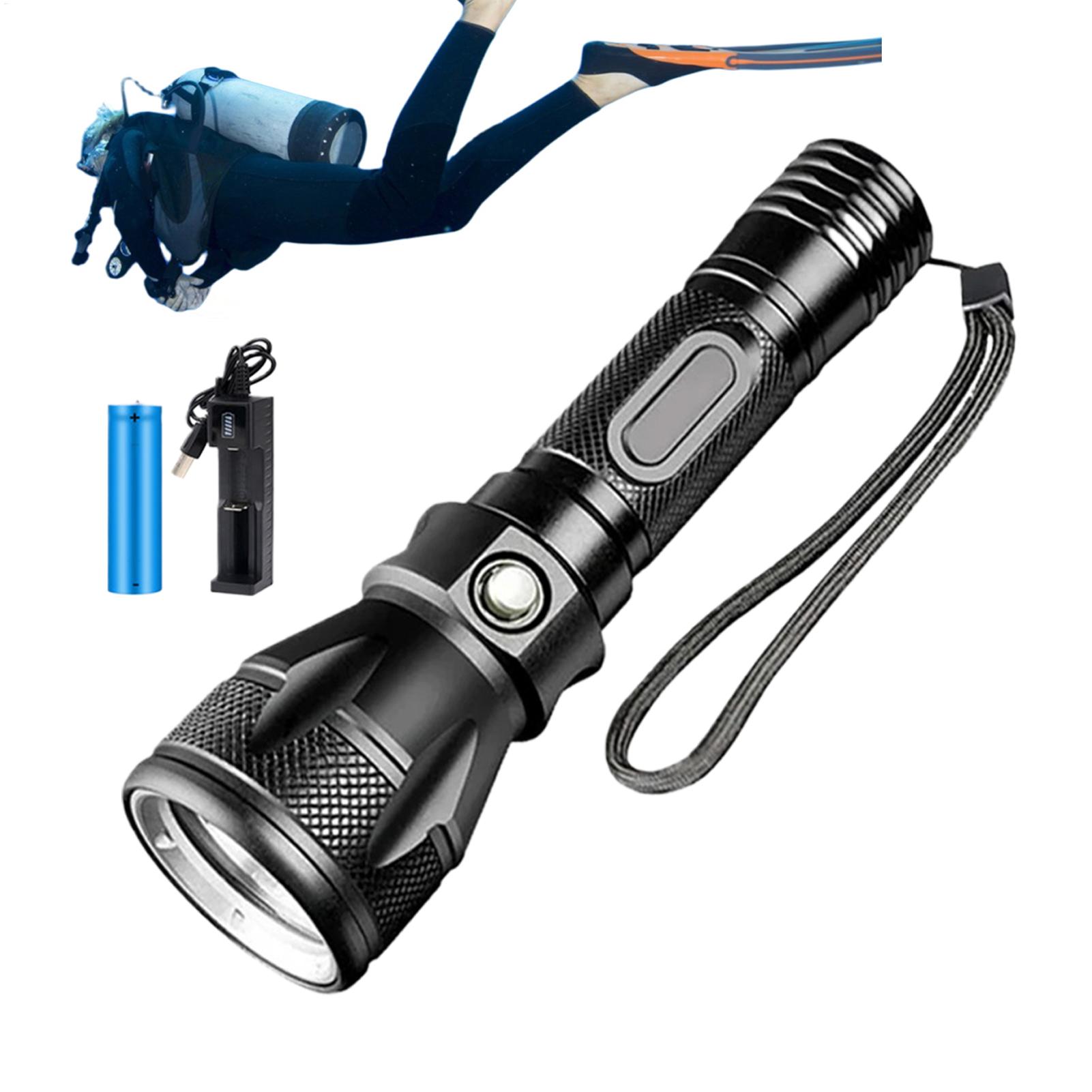 3-Mode Powerful Rechargeable W - огляд і ціна Underwater Flashlight