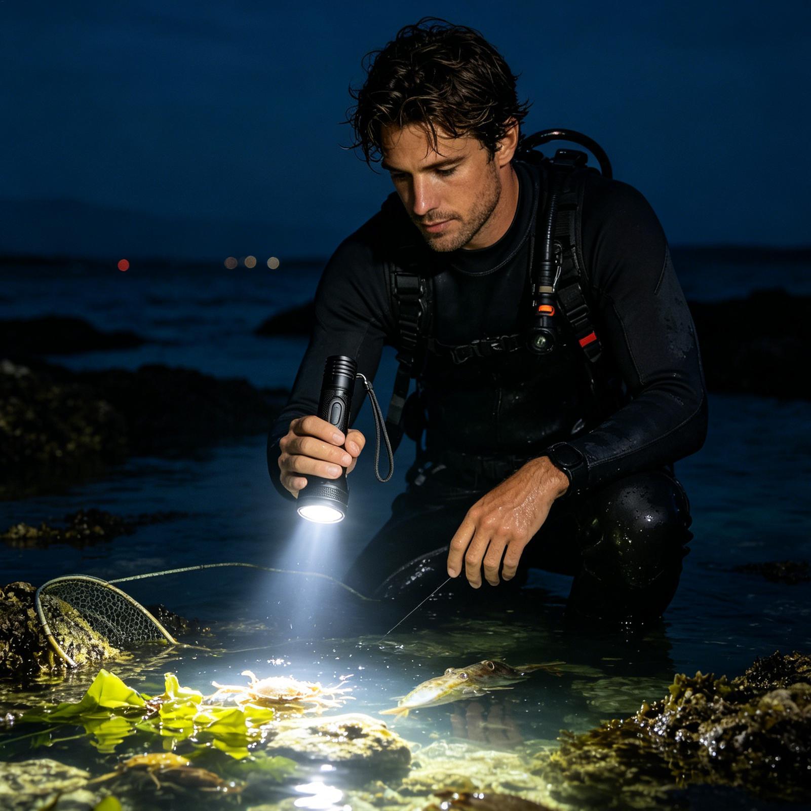 3-Mode Powerful Rechargeable W - огляд і ціна Underwater Flashlight
