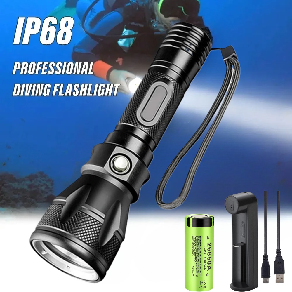 Professional Scuba Diving Flas - огляд і ціна Underwater Flashlight