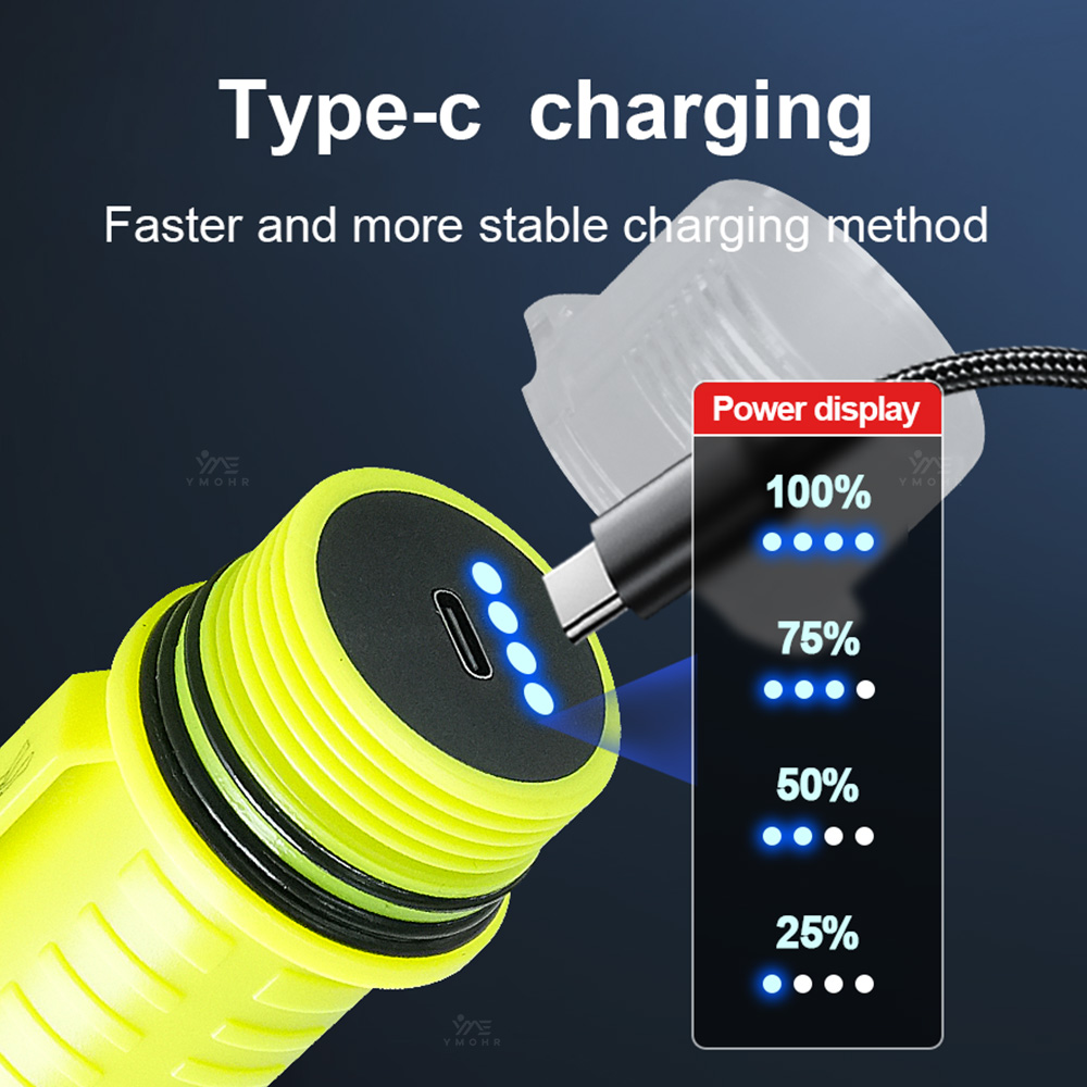 New Portable Professional LED  - огляд і ціна Underwater Flashlight