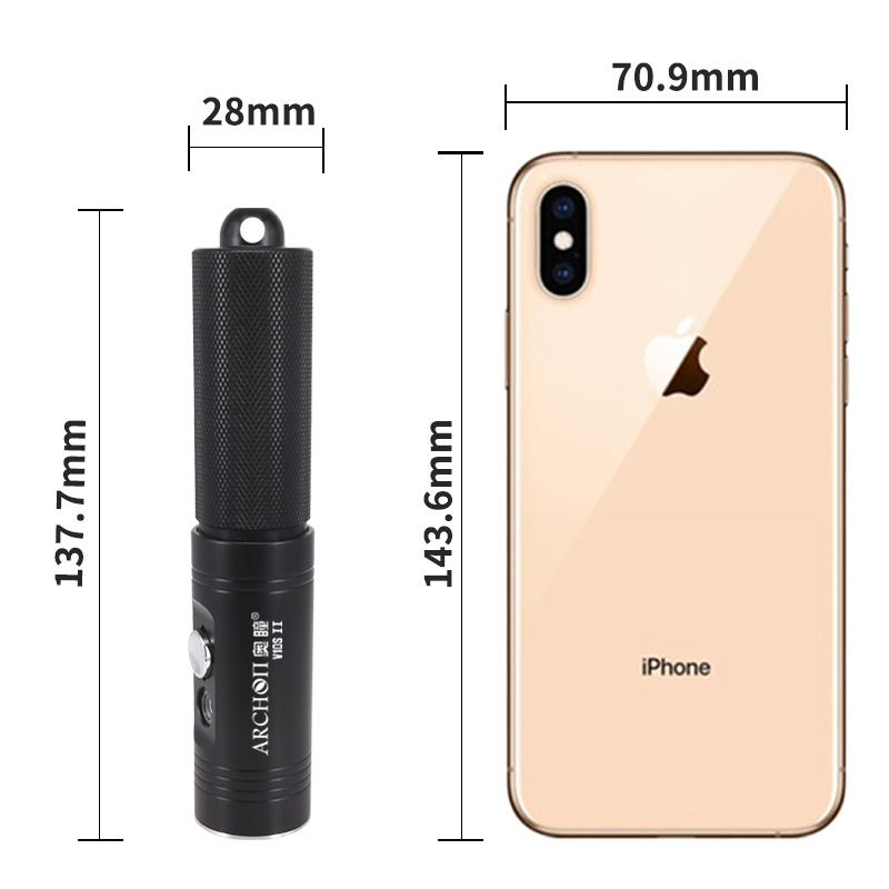 Archon V10s II Scuba Diving Li - огляд і ціна Underwater Flashlight