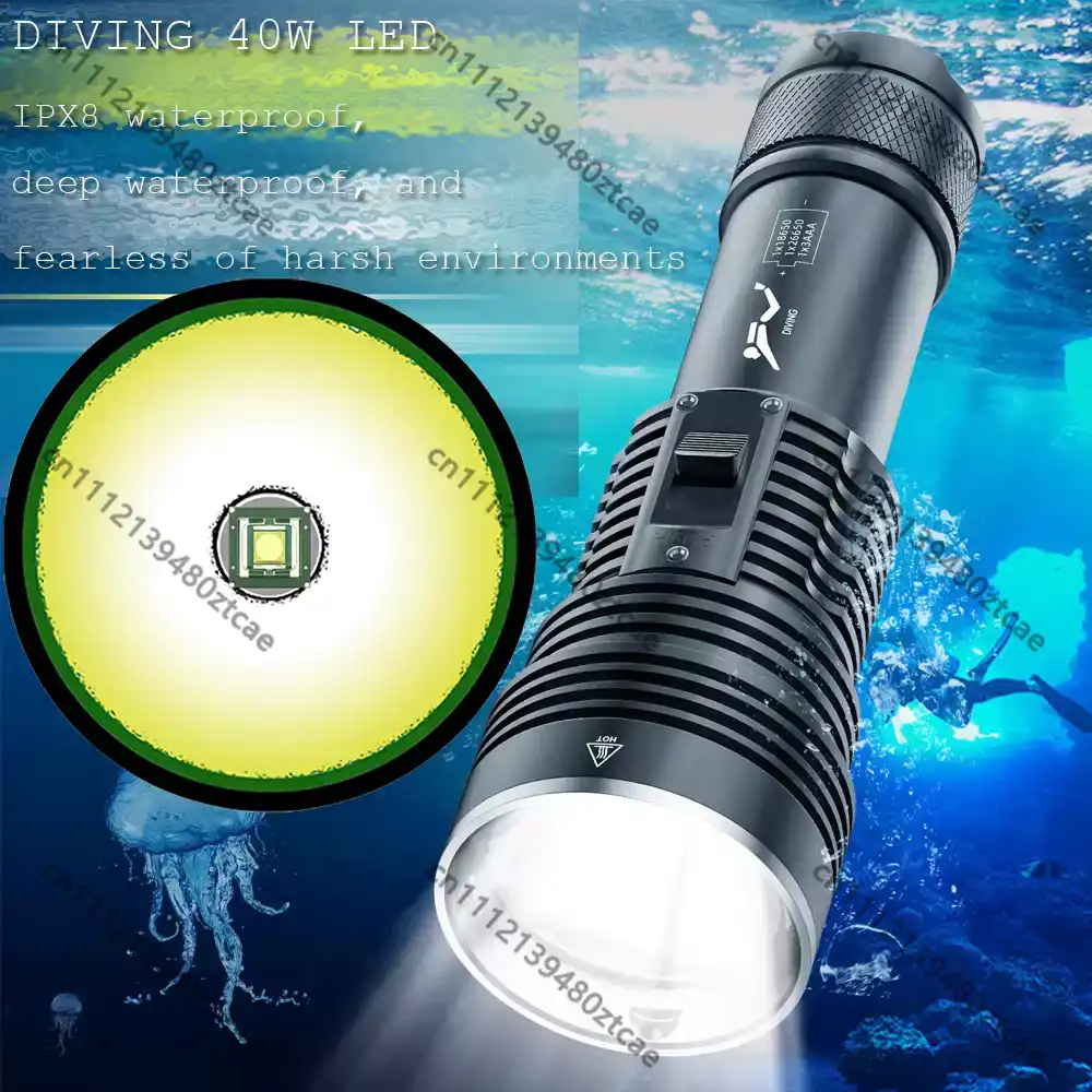 High Power White Laser Diving  - огляд і ціна Underwater Flashlight