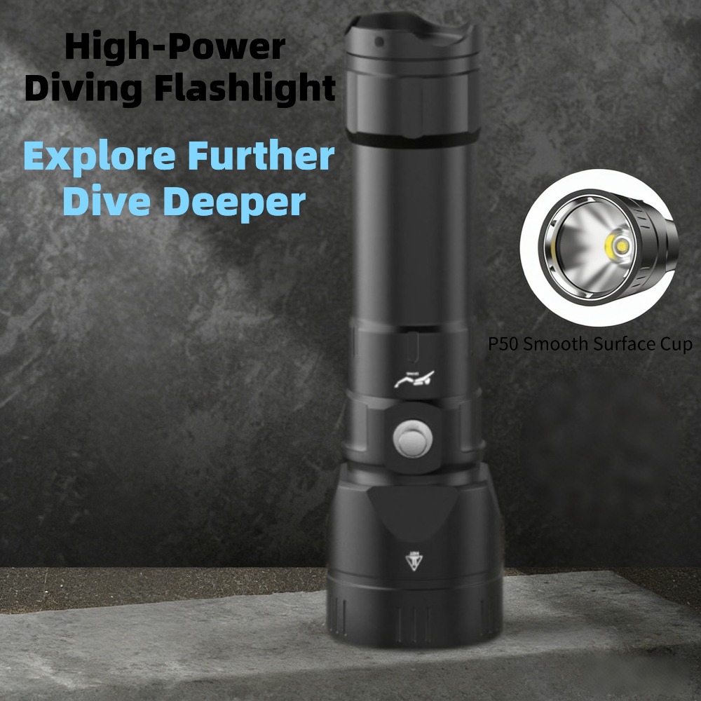 Powerful Diving Flashlight Wat - огляд і ціна Underwater Flashlight