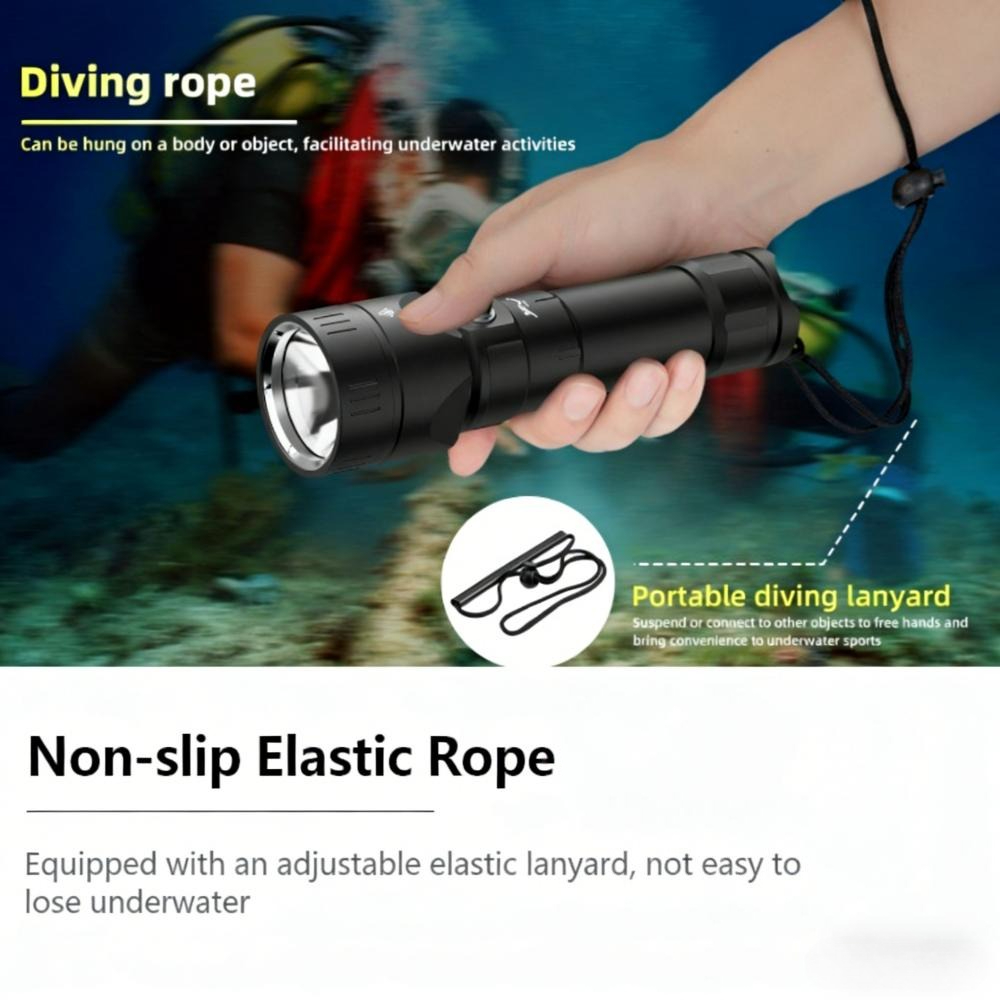 Powerful Diving Flashlight Wat - огляд і ціна Underwater Flashlight