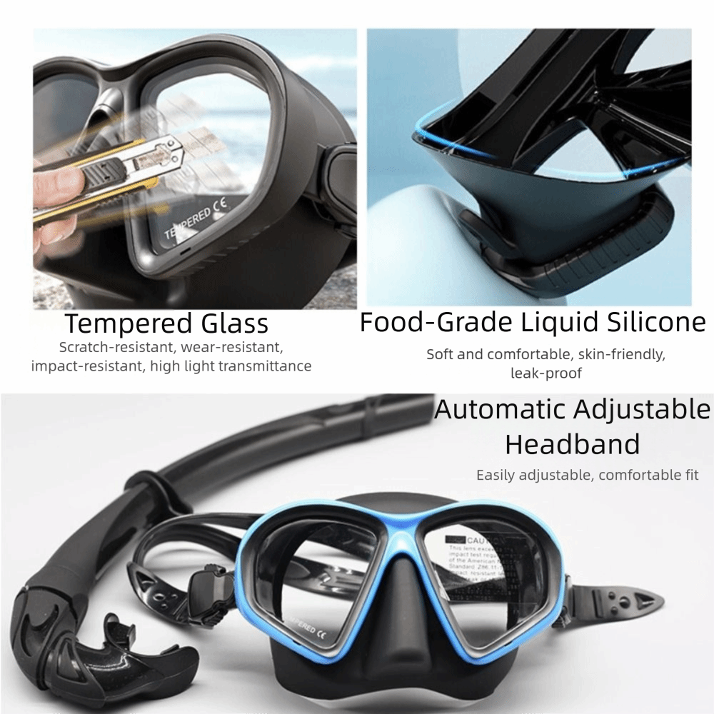 Tempered Glass Freediving Mask - огляд і ціна Freediving Mask Set