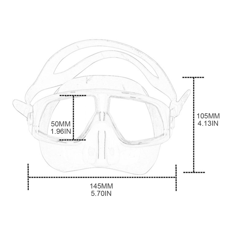 Wide View Snorkel Mask Anti-fo - огляд і ціна Freediving Mask Set